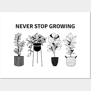 Never Stop Growing Posters and Art